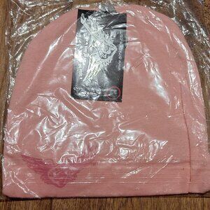 Pink Axle kid's hat beanie touque for 2-4-year-old, Pink, with a guittar print